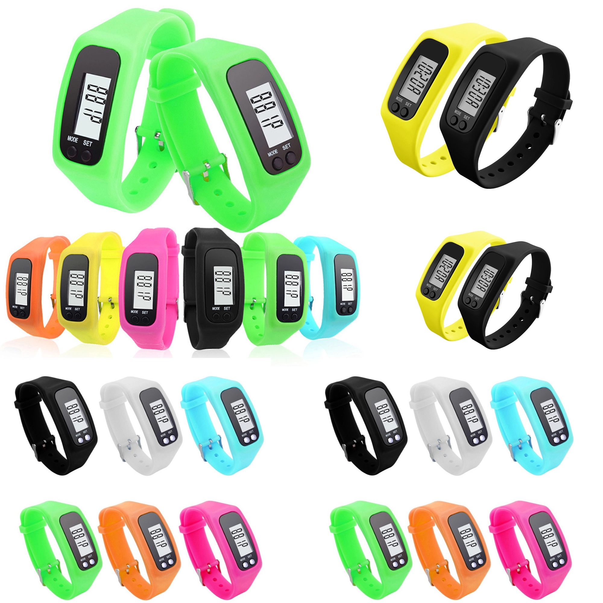 Silicone Fitness Tracker Watch 3