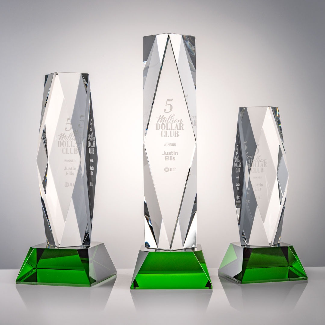 President Award on Base - Green 5