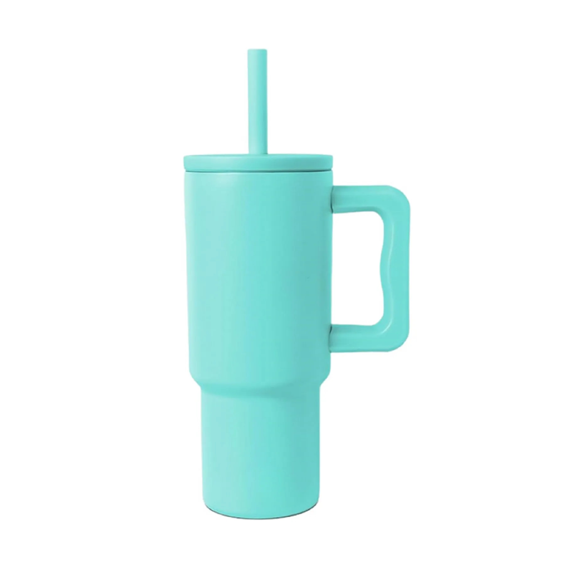 24 Oz. Stainless Steel Vacuum Tumbler with Handle & Straw 2