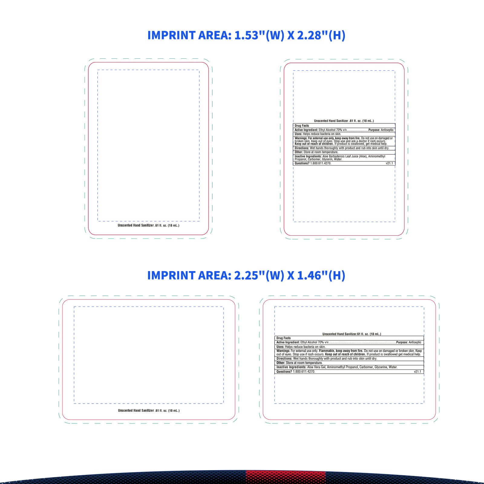 18 ML. Syntrel Credit Card Style Hand Sanitizer Spray 4