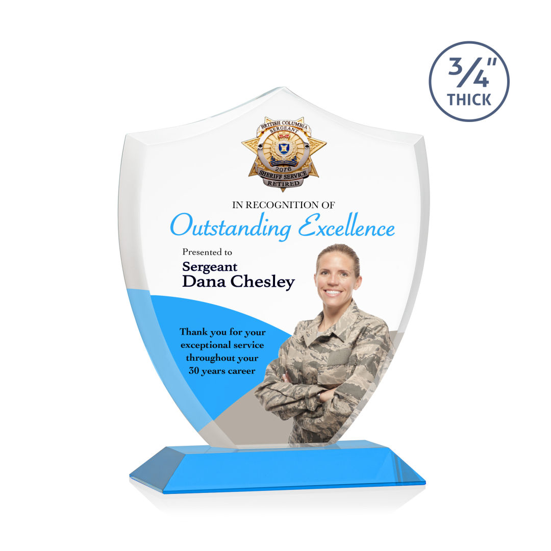 Scudo Shield VividPrint™ Award - Sky Blue 17
