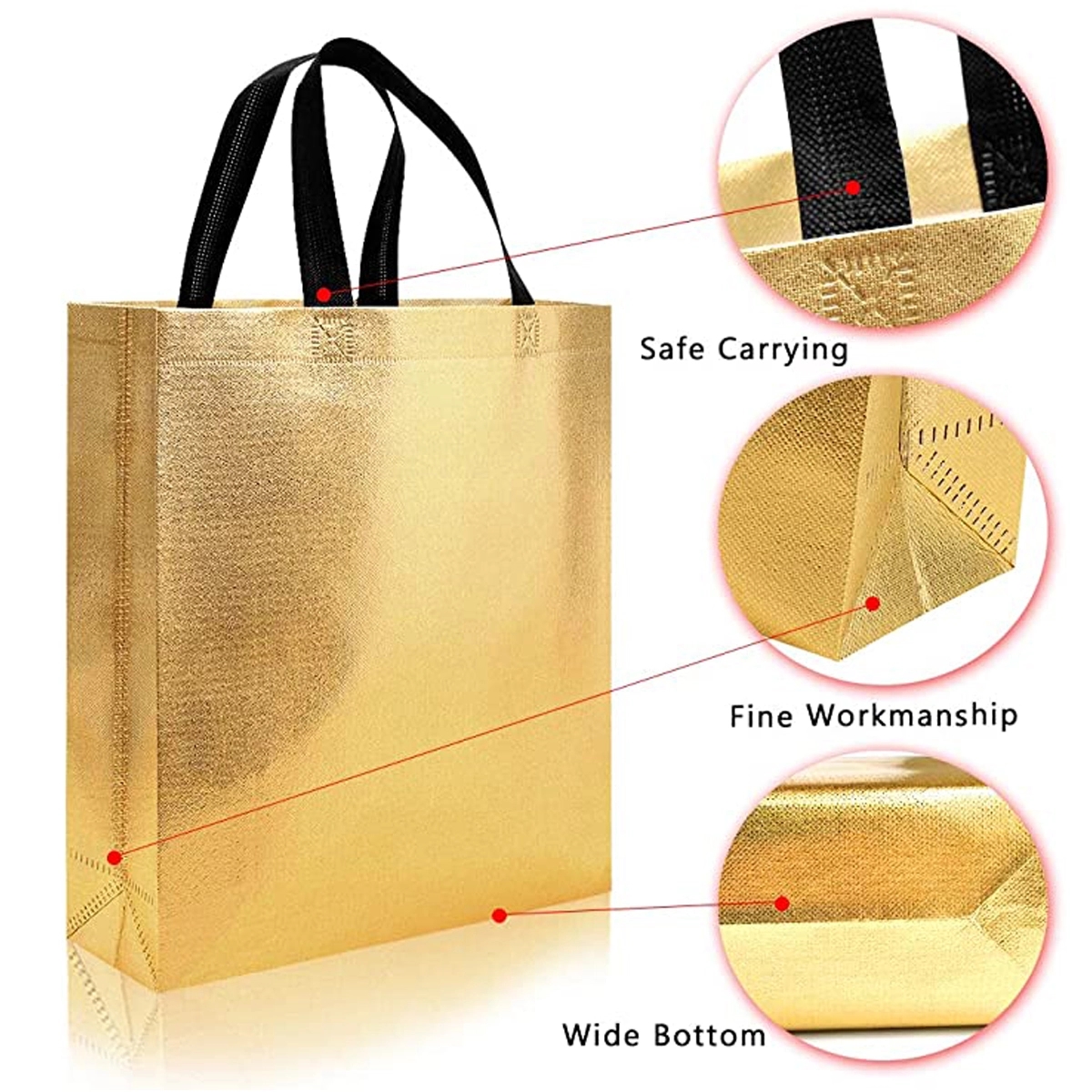 Glossy Reusable Grocery Shopping Tote Bag 1