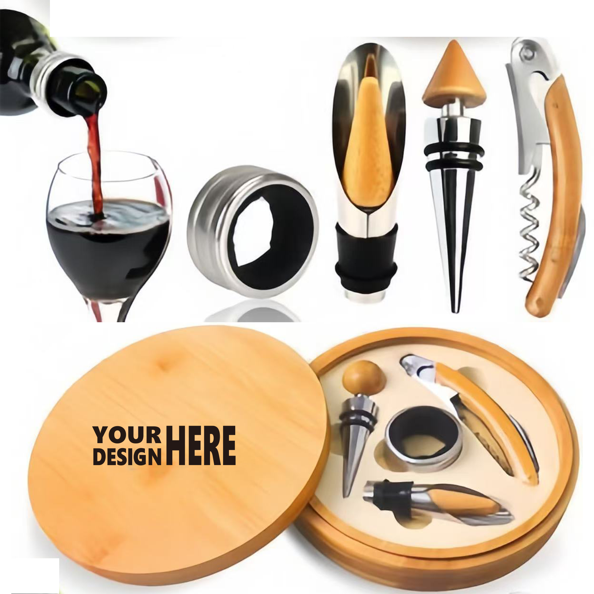 Red Wine Corkscrew Assortment with 4 Units 2