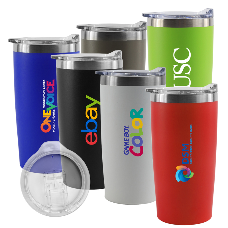 20 Oz. Marin Double Wall Stainless Steel Vacuum Tumbler (Blue)