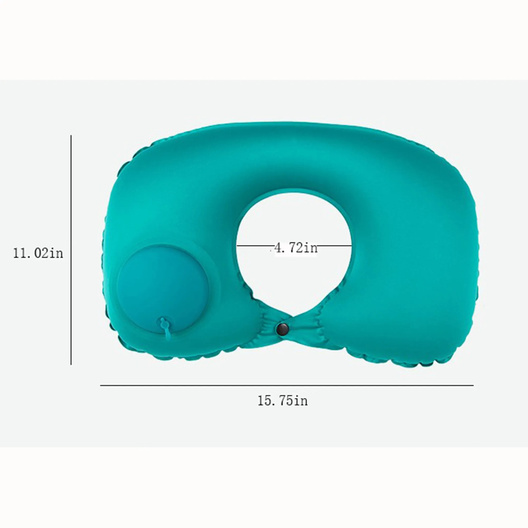 Custom Logo Self-Inflating U Pillow for Travel 1