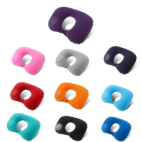 Inflatable Neck Pillow - Automatic Press Inflator 4