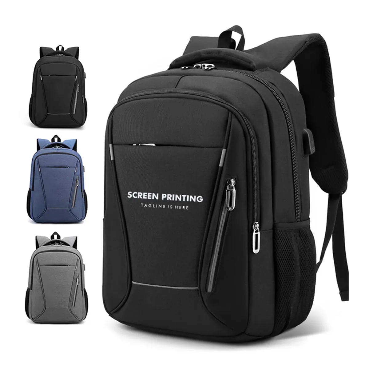 Business Anti Theft Laptops Backpack withUSB Charging Port 7