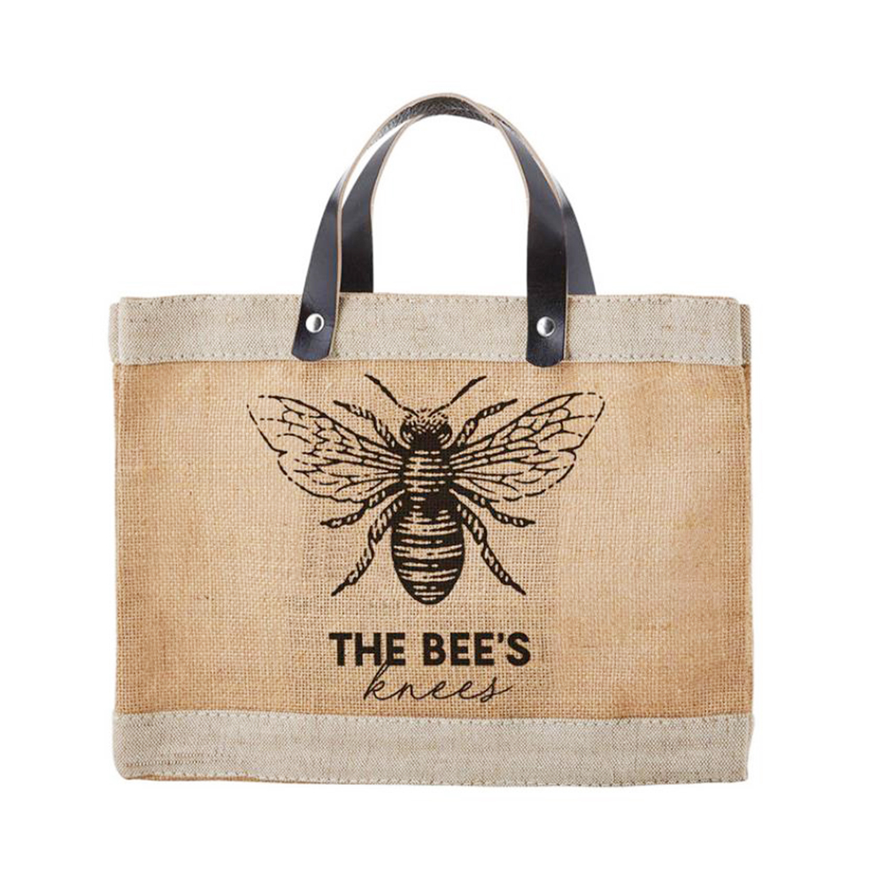 Natural Jute Tote Bag, custom tote bag with logo imprint 1
