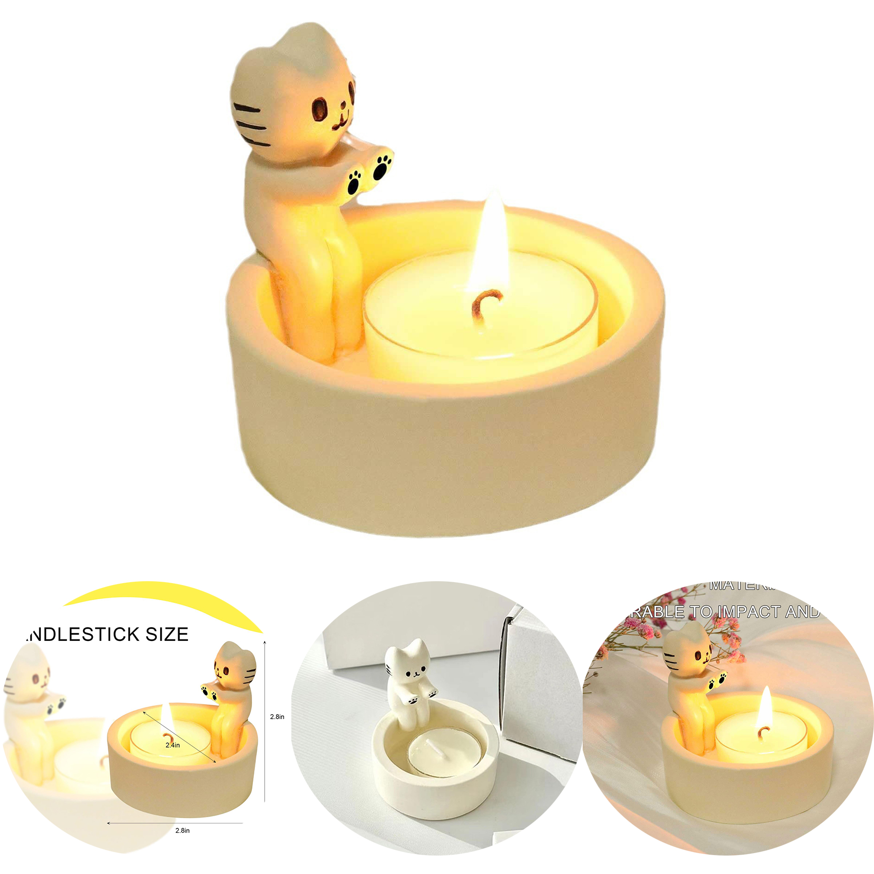 Cat Candle Holder 2