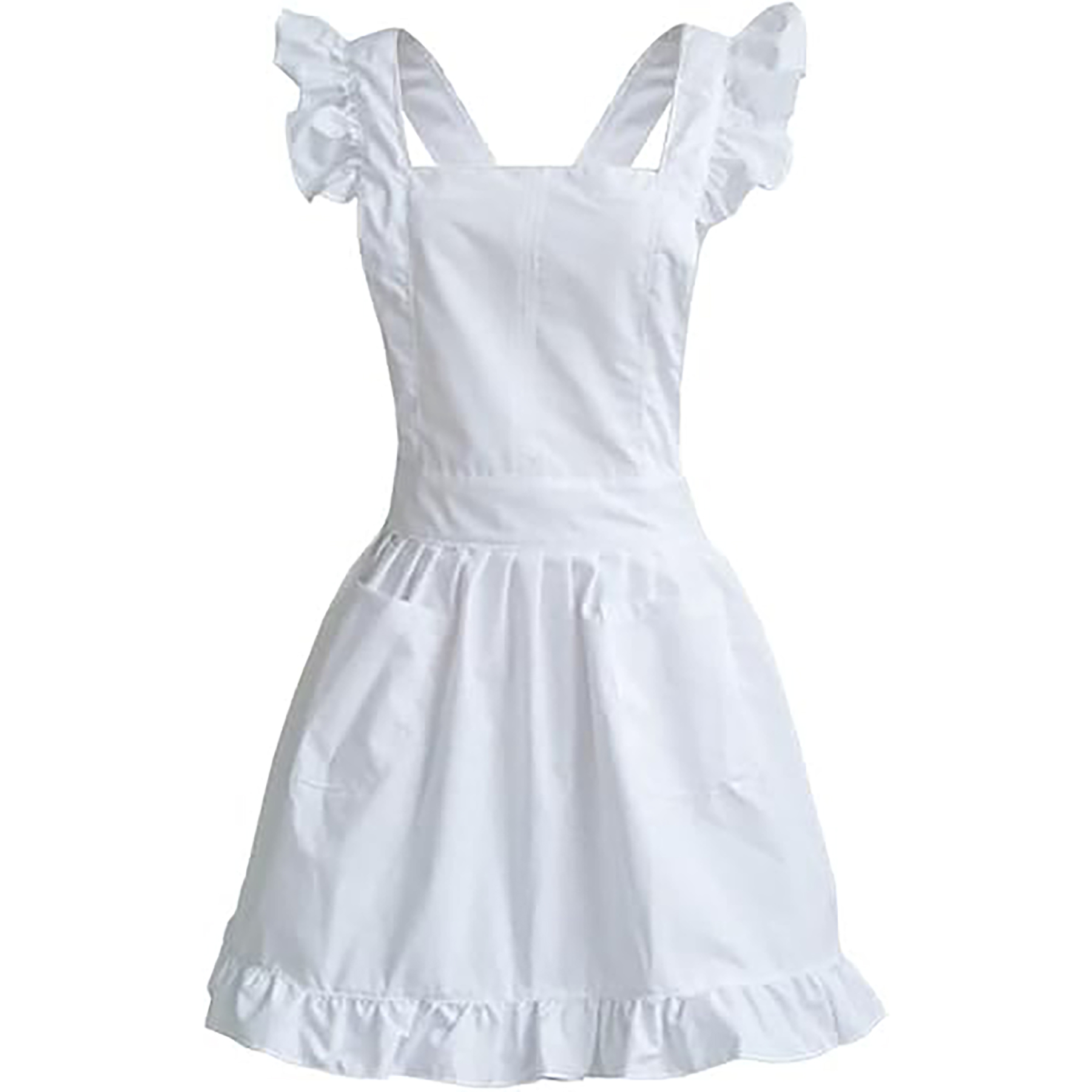 Ruffled Vintage Maid Apron 4
