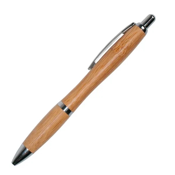 Curvy Bamboo Ballpoint Pen 1