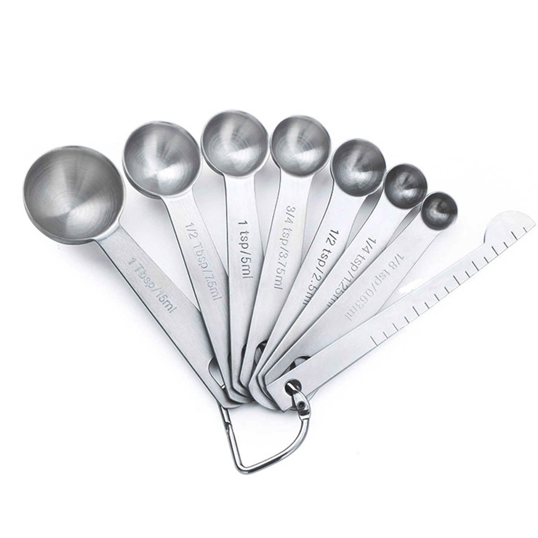 Stainless Steel Measuring Cups and Spoons 7Pcs set 3