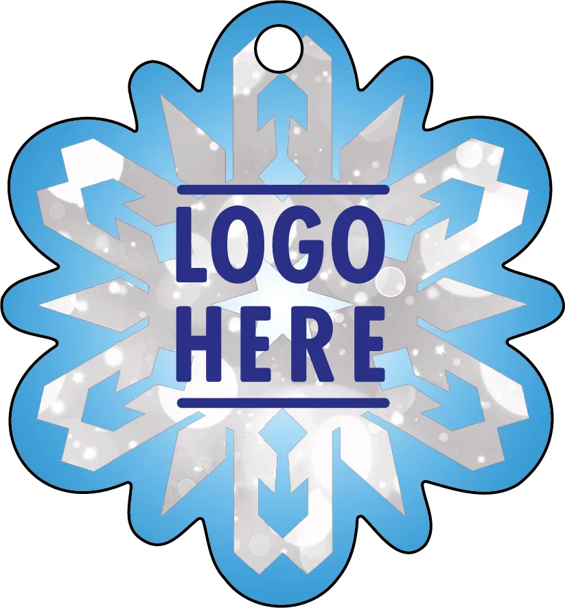 1/4" Recycled Wood Ornaments-Snowflake 3