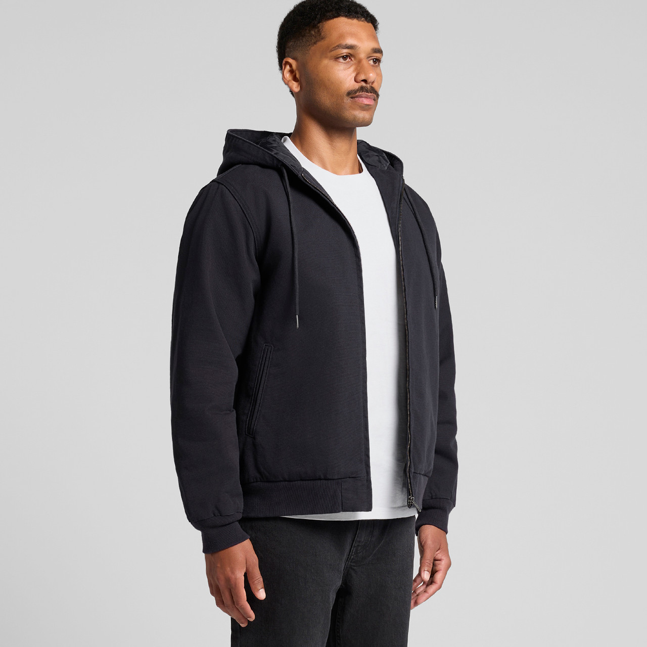 Canvas Bomber Hood Jacket | 5532 8