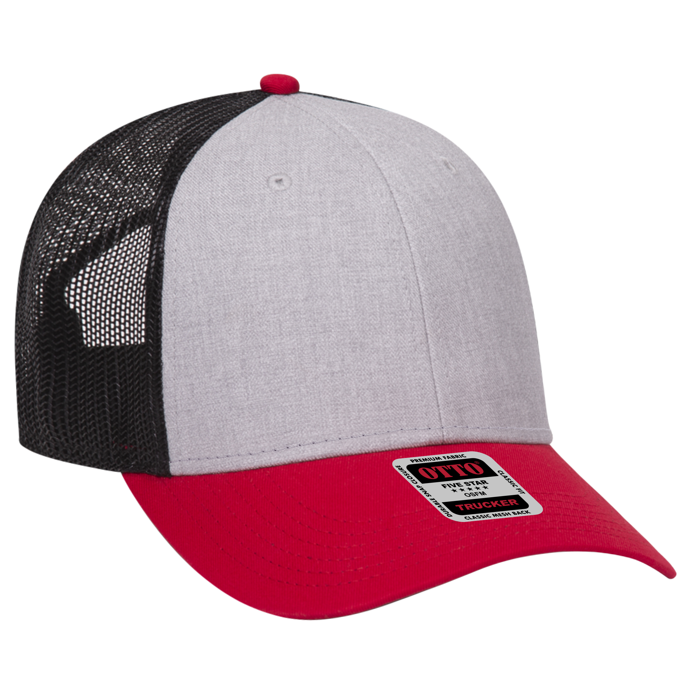 OTTO CAP® 6 Panel Low Profile Mesh Back Trucker Hat 135
