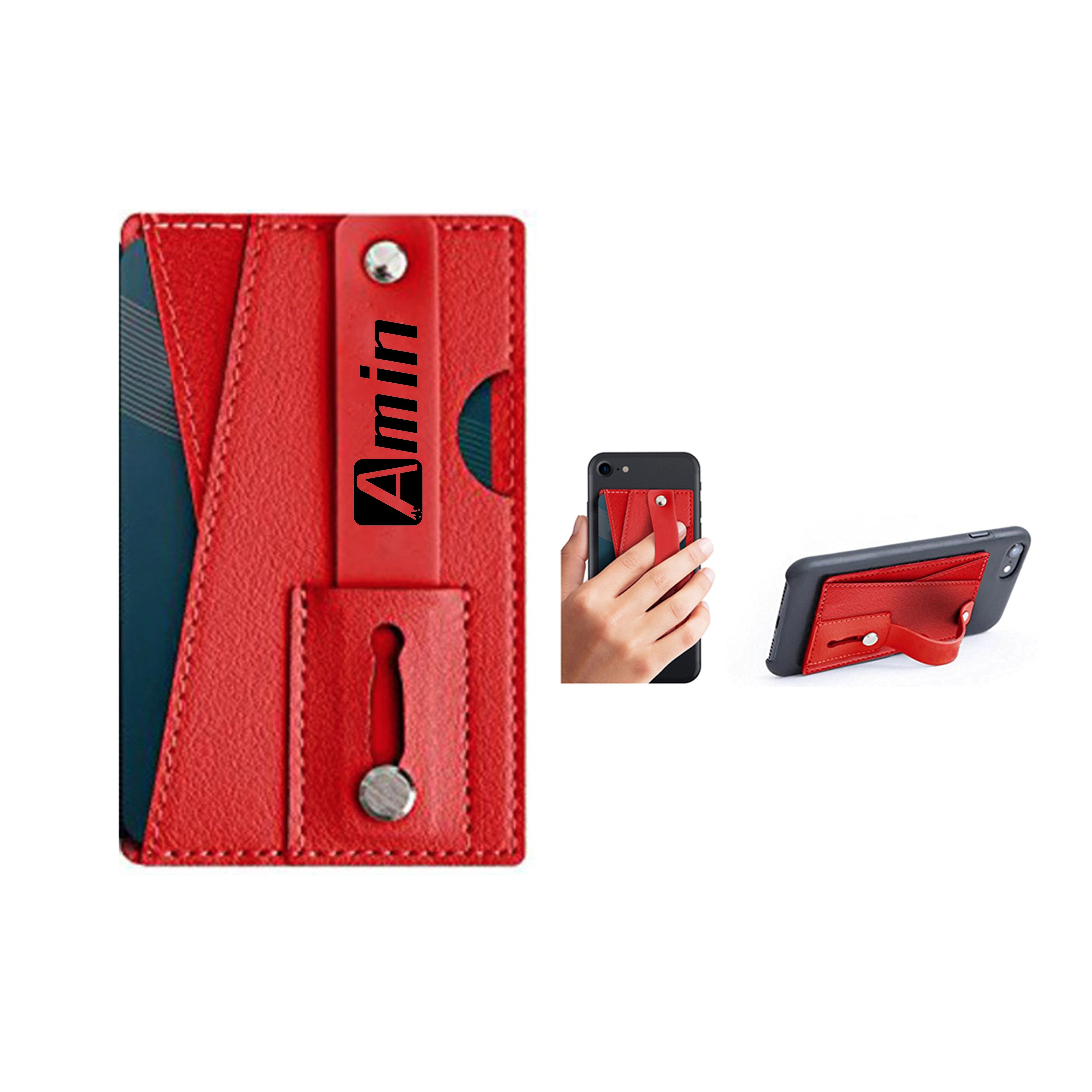 Leather Phone Wallet With Holder 1