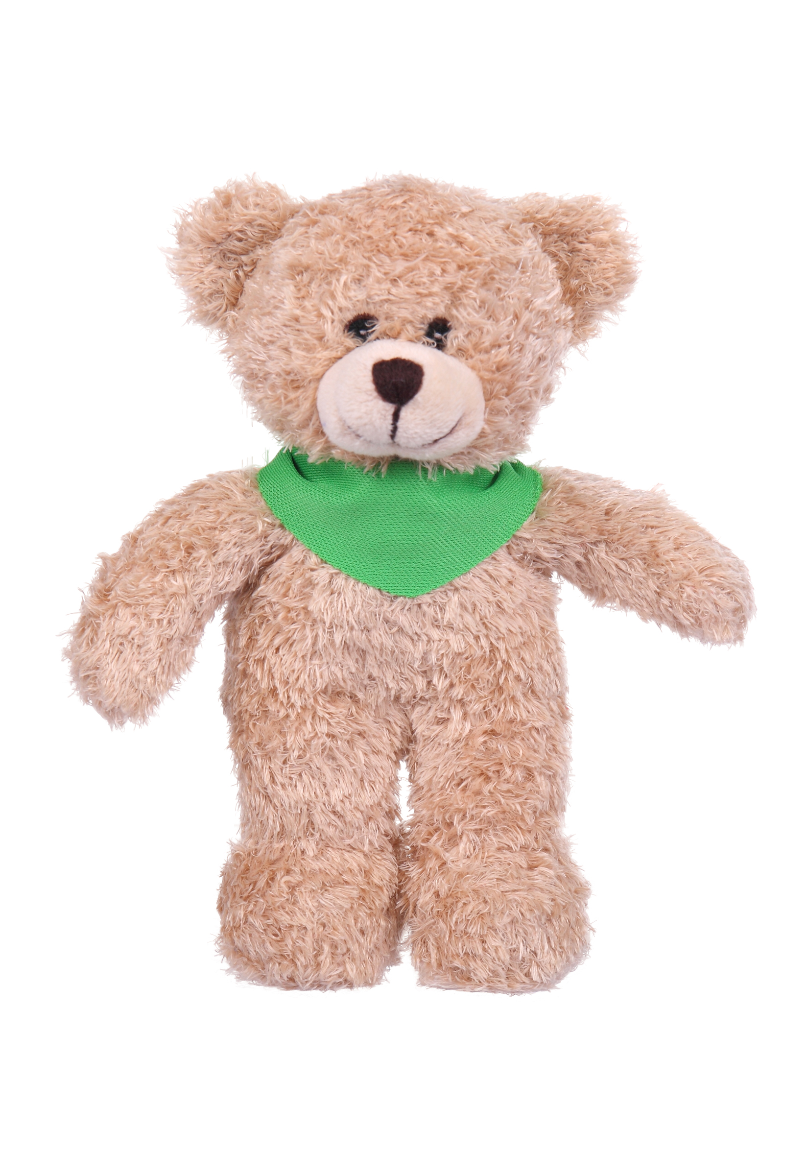Soft Plush Tan Bear with Bandana 6