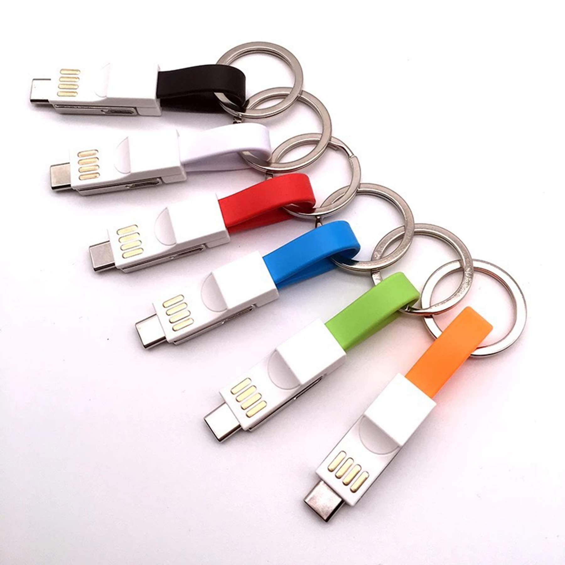 Portable Keychain With 3 In 1 Charging Cord 2