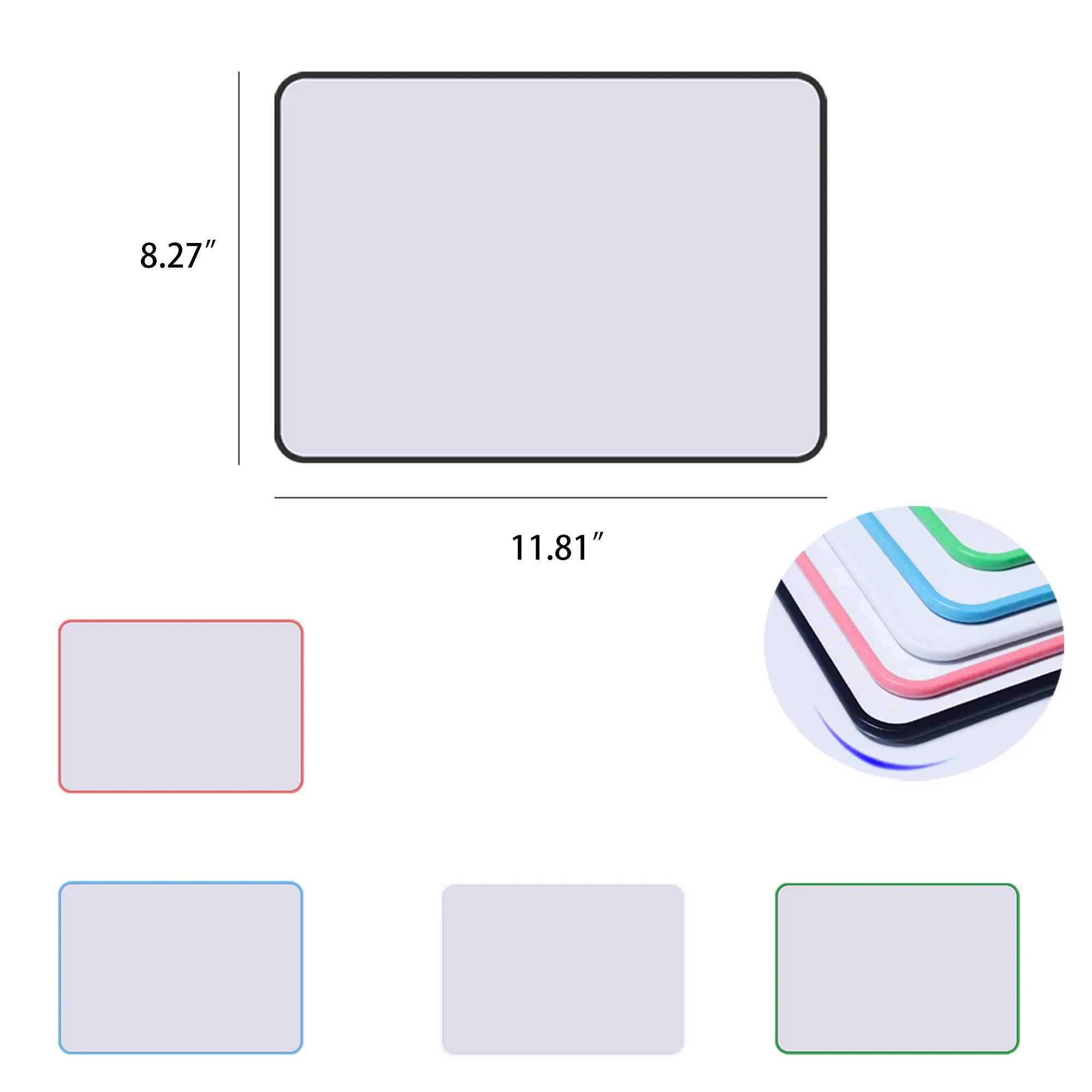 A4 Colorful Border Double Sided Whiteboard 4