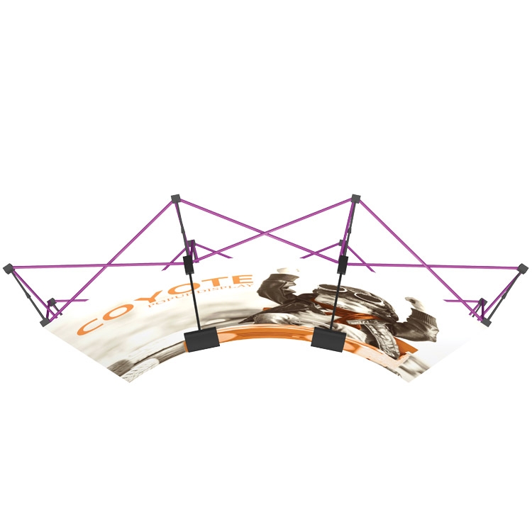 8' Wide Coyote Popup Curved Display 2