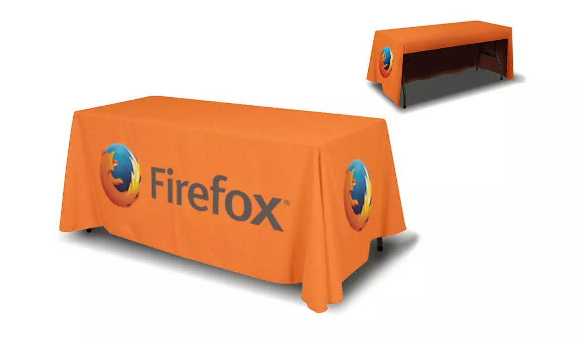 3-sided Rectangle 4 Foot Table Cloth 3
