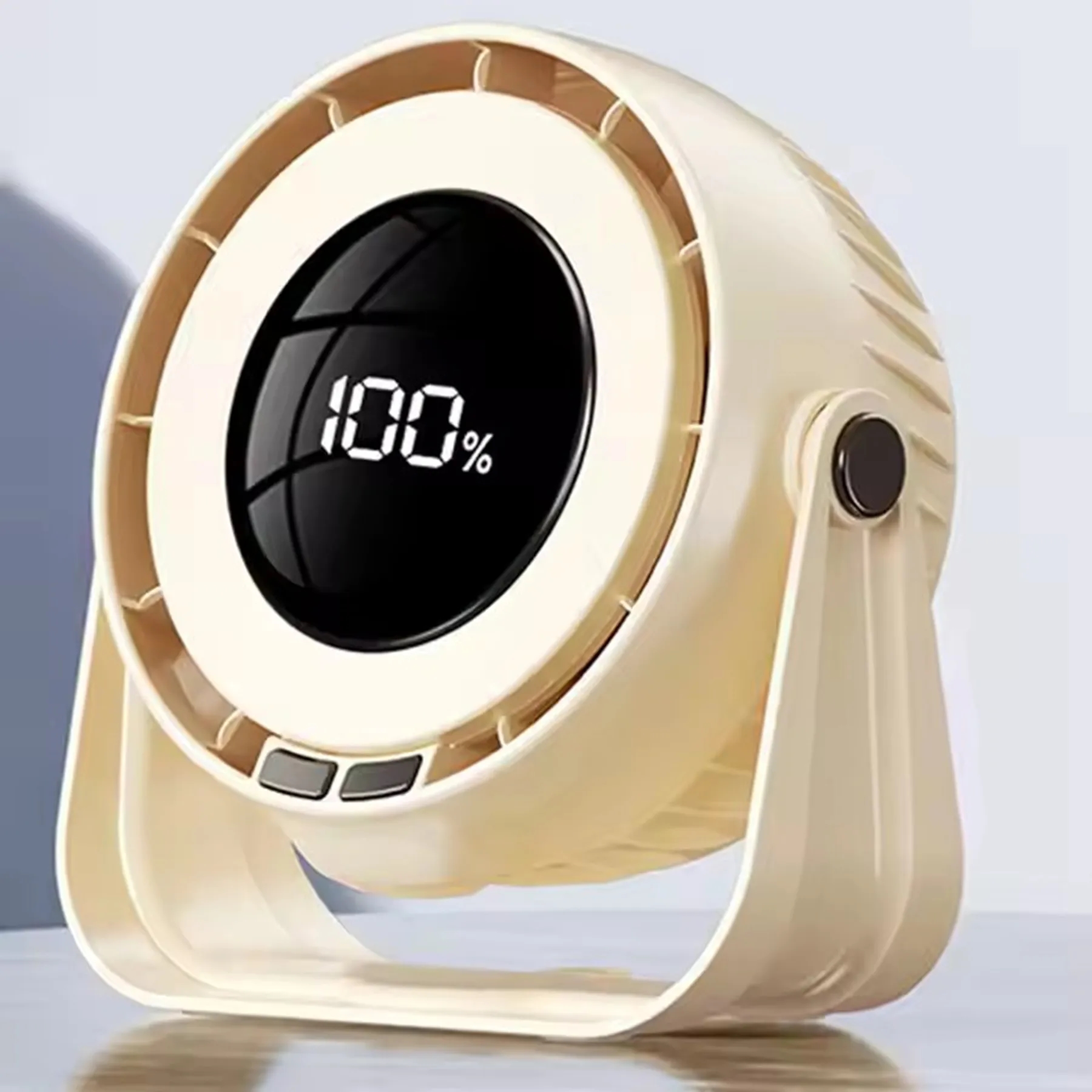 4000 mAh Rechargeable 100 Gears Table Fan with LED Display 6