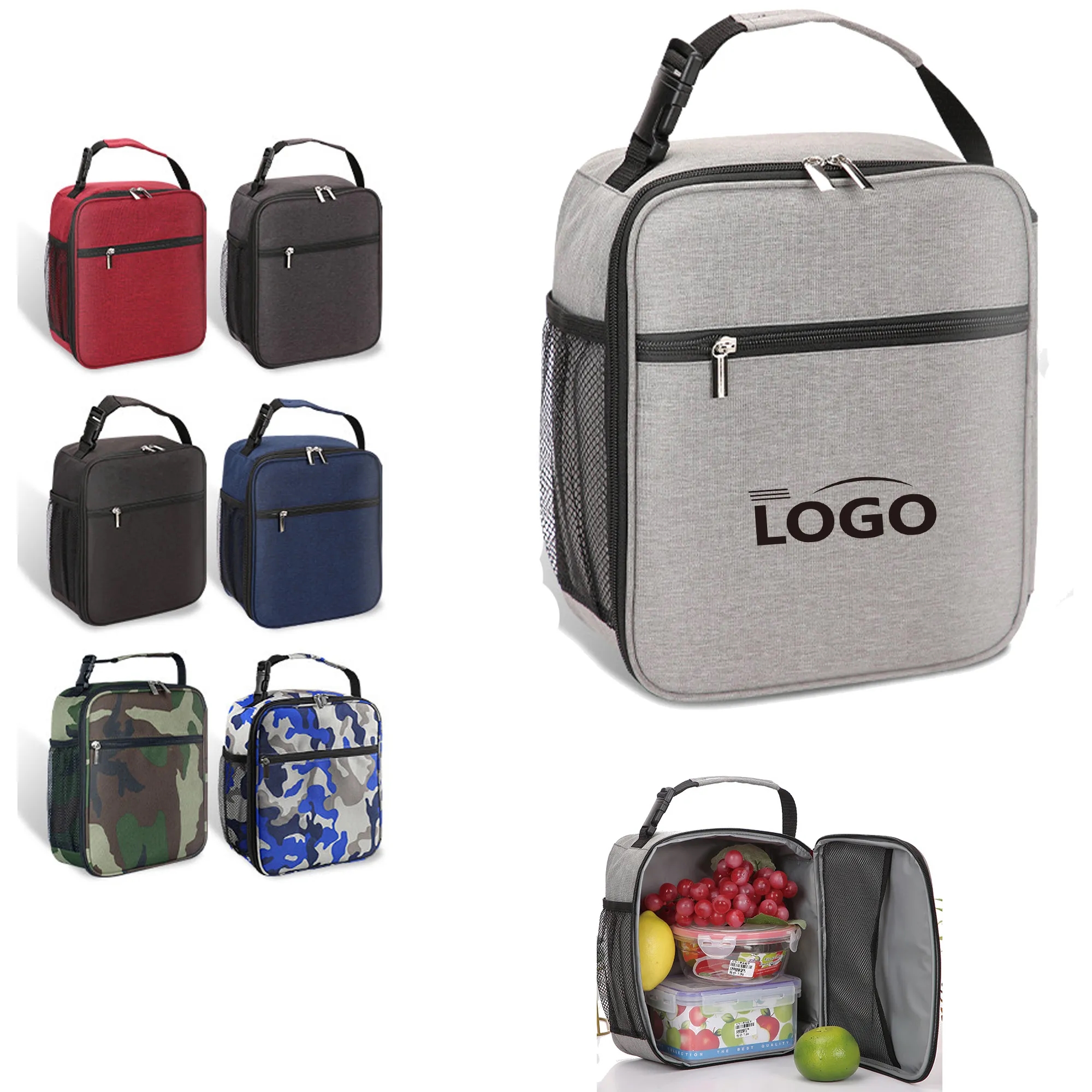 Picnic Cooler Bag Insulated Lunch Box 10pcs 2