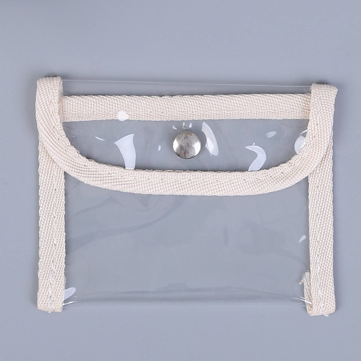 Waterproof PVC Toiletry Carry Pouch w/ Snap Button 1