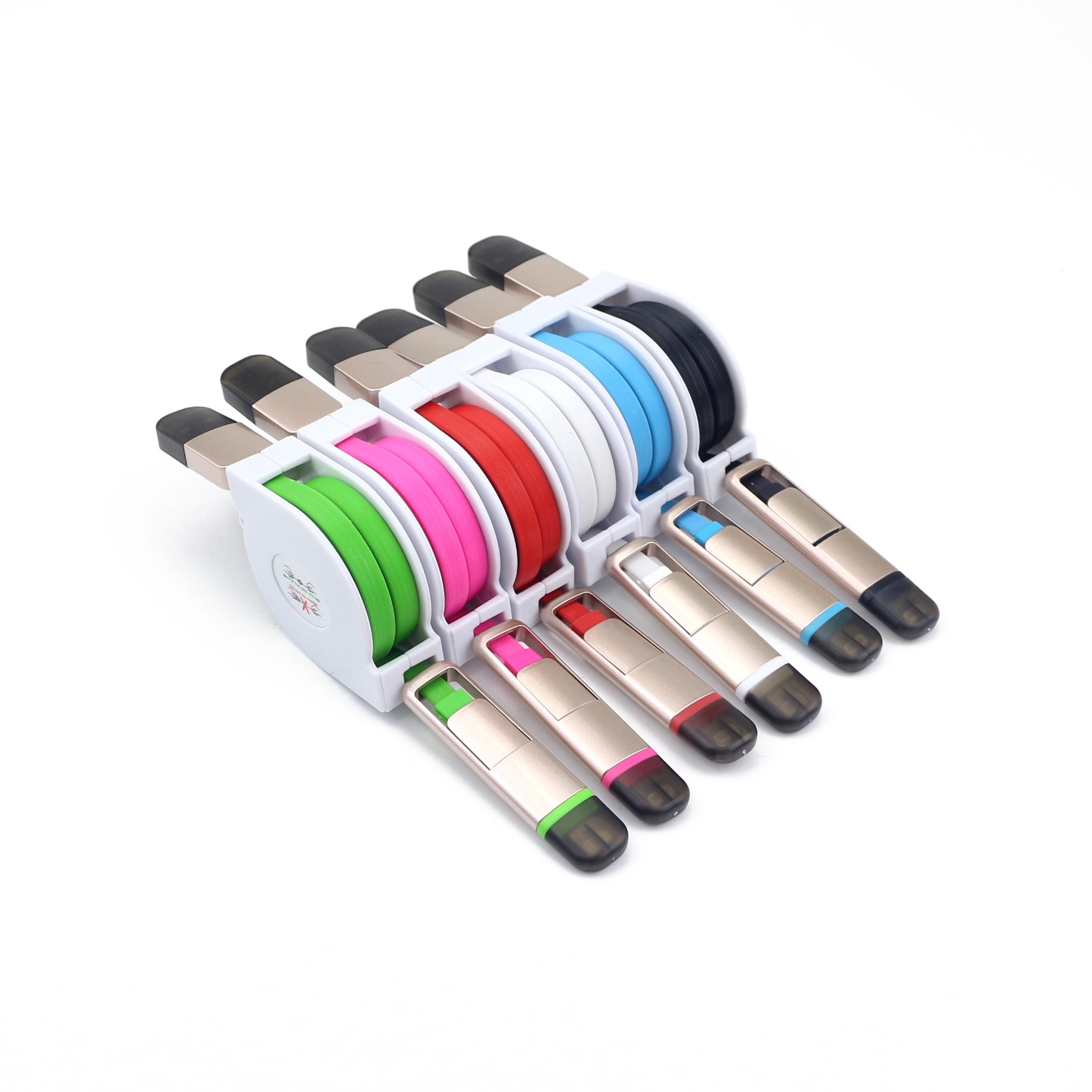 Retractable 2 in 1 charging cable 2