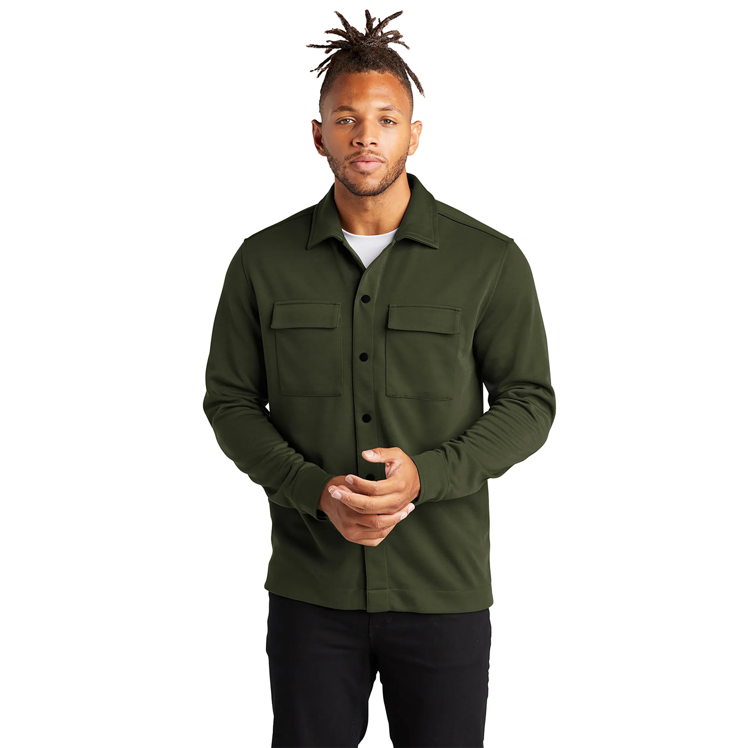 MERCER+METTLE(TM) DOUBLE-KNIT SNAP FRONT EMBLEM JACKET 8
