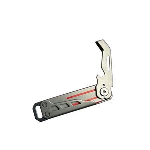 Versatile Multi Opener Knife Cutter With Carabiner Stainless Steel Design 19