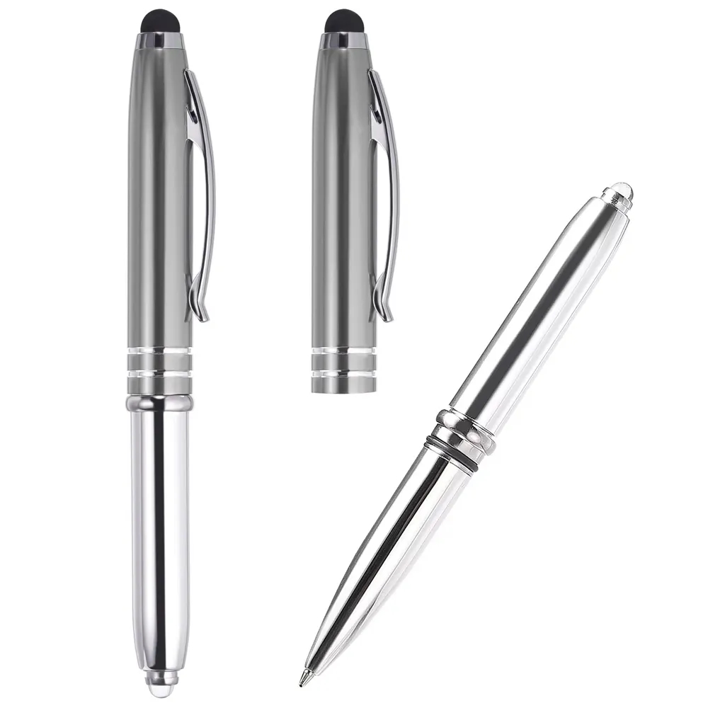 3 in 1 Metal Pen with Stylus and LED Flashlight 9