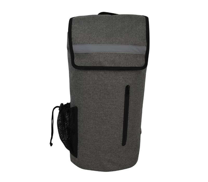 Gray Waterproof Sport Bag with Outer Zipper 2