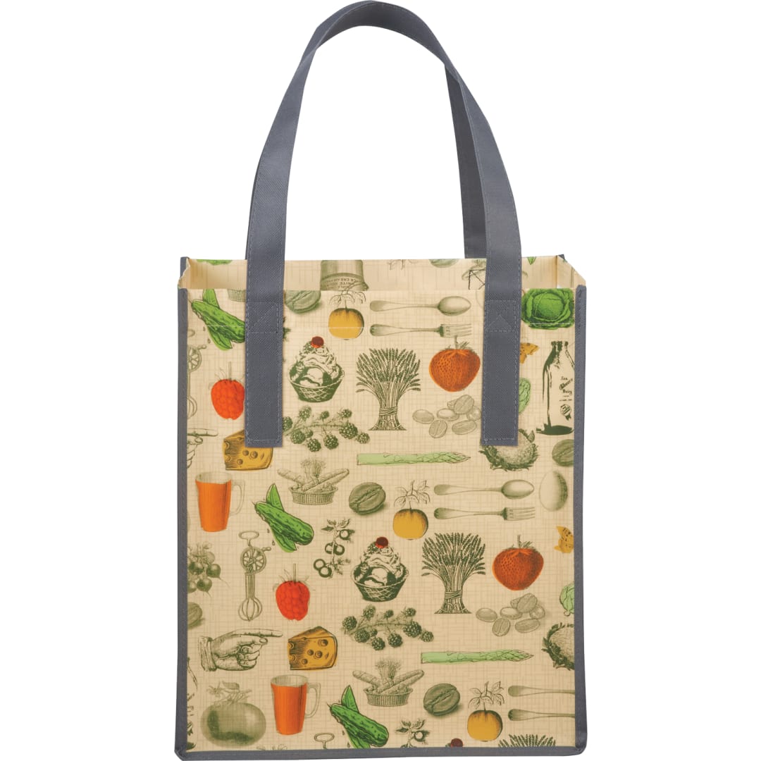 Big Grocery Vintage Laminated Non-Woven Tote 15