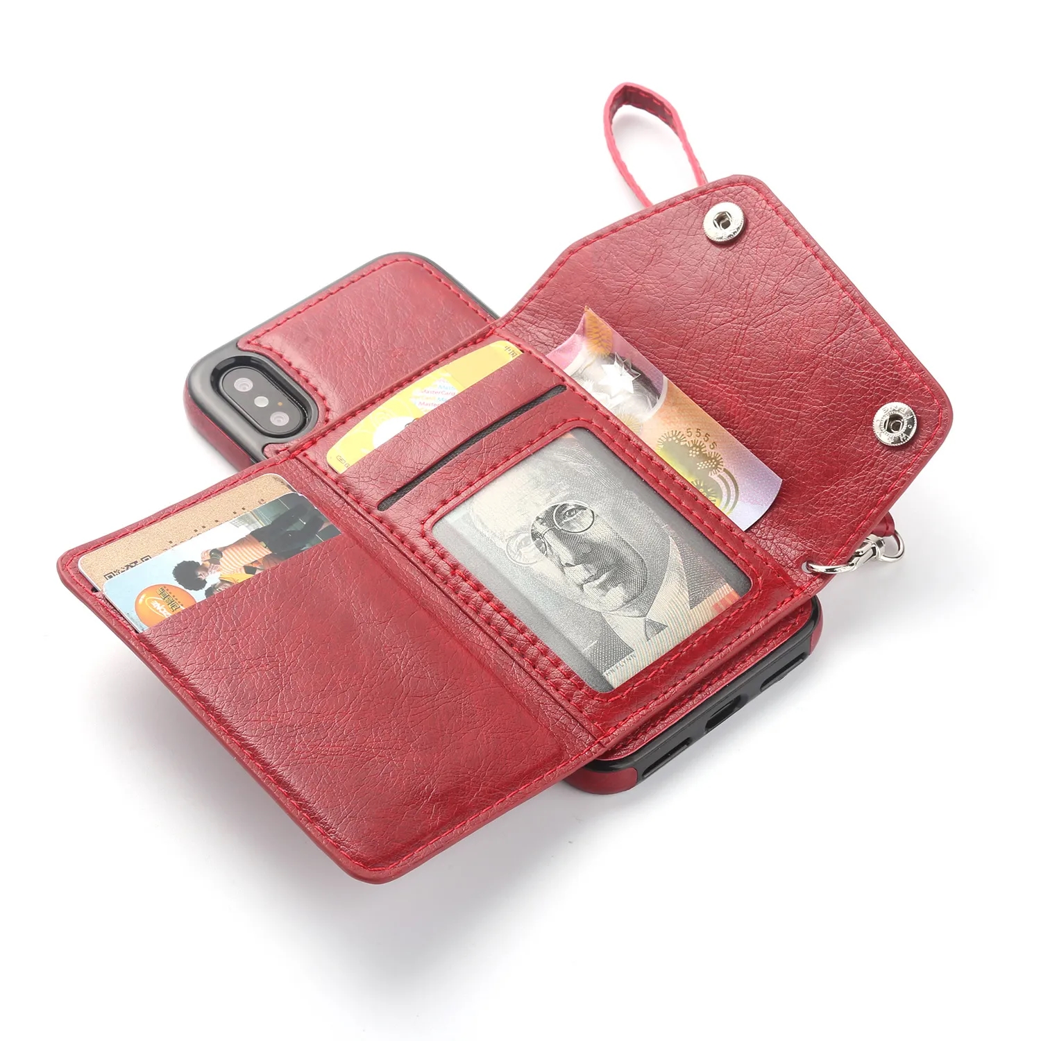Wallet Folio Phone Leather Case 2