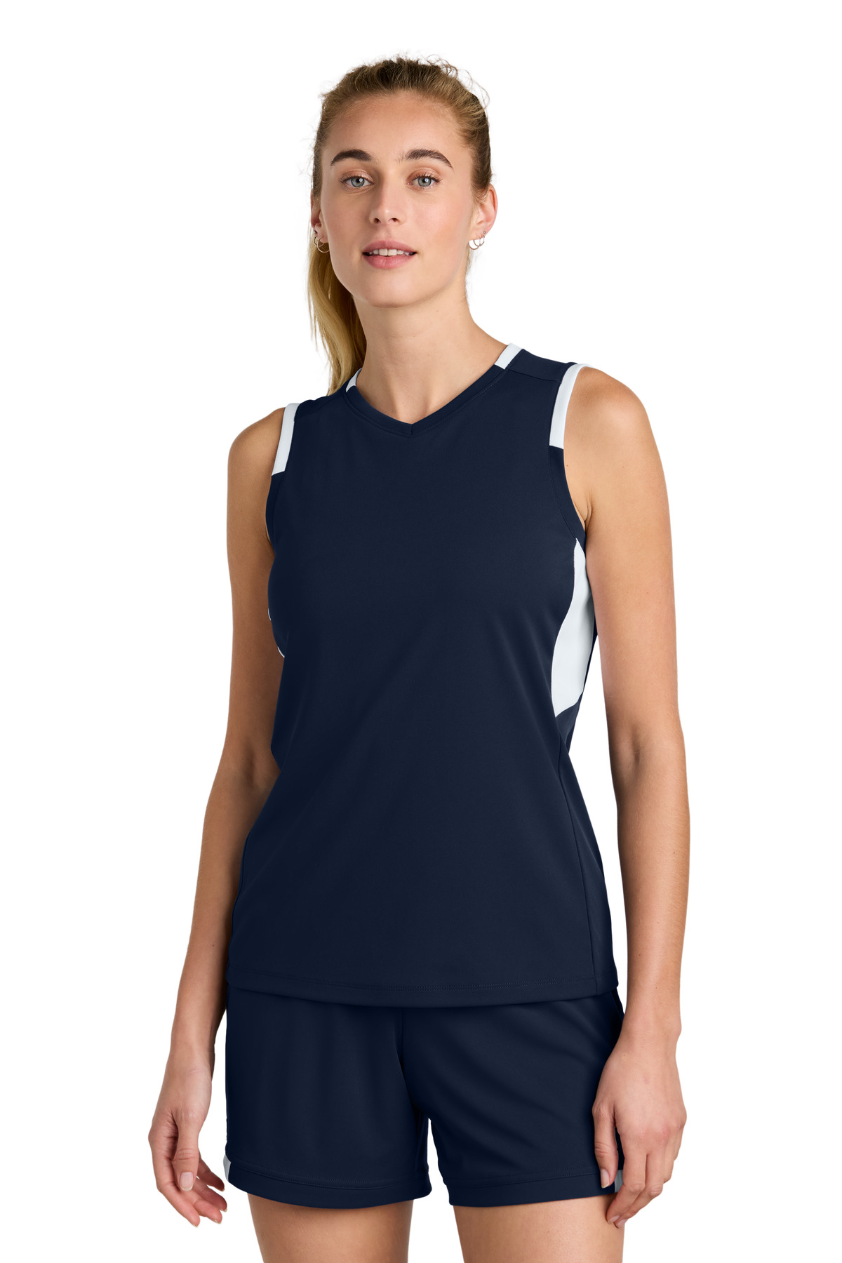 Sport-Tek Women's Club Sleeveless V-Neck LST441 34