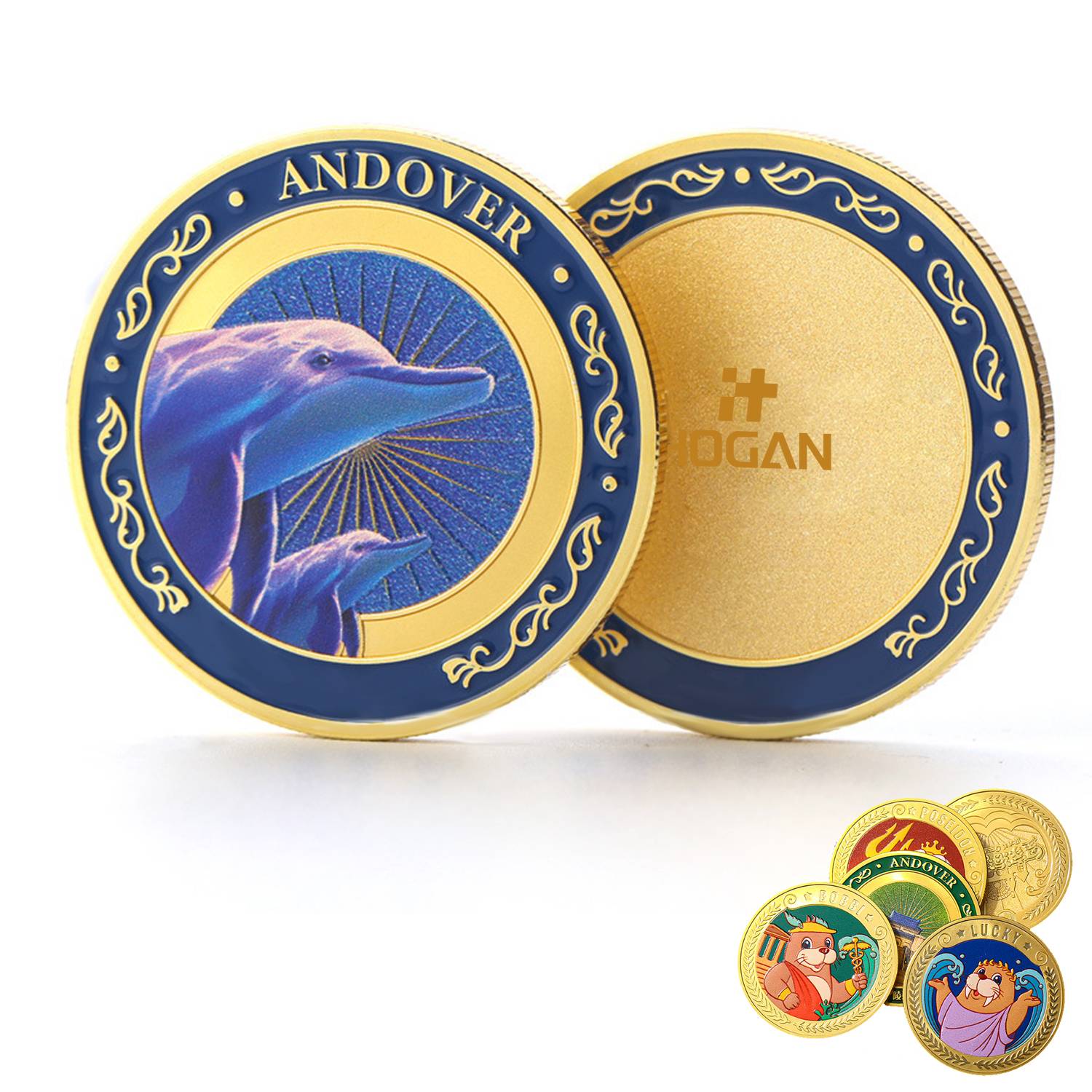 Souvenir silver coins for tourist attractions 8