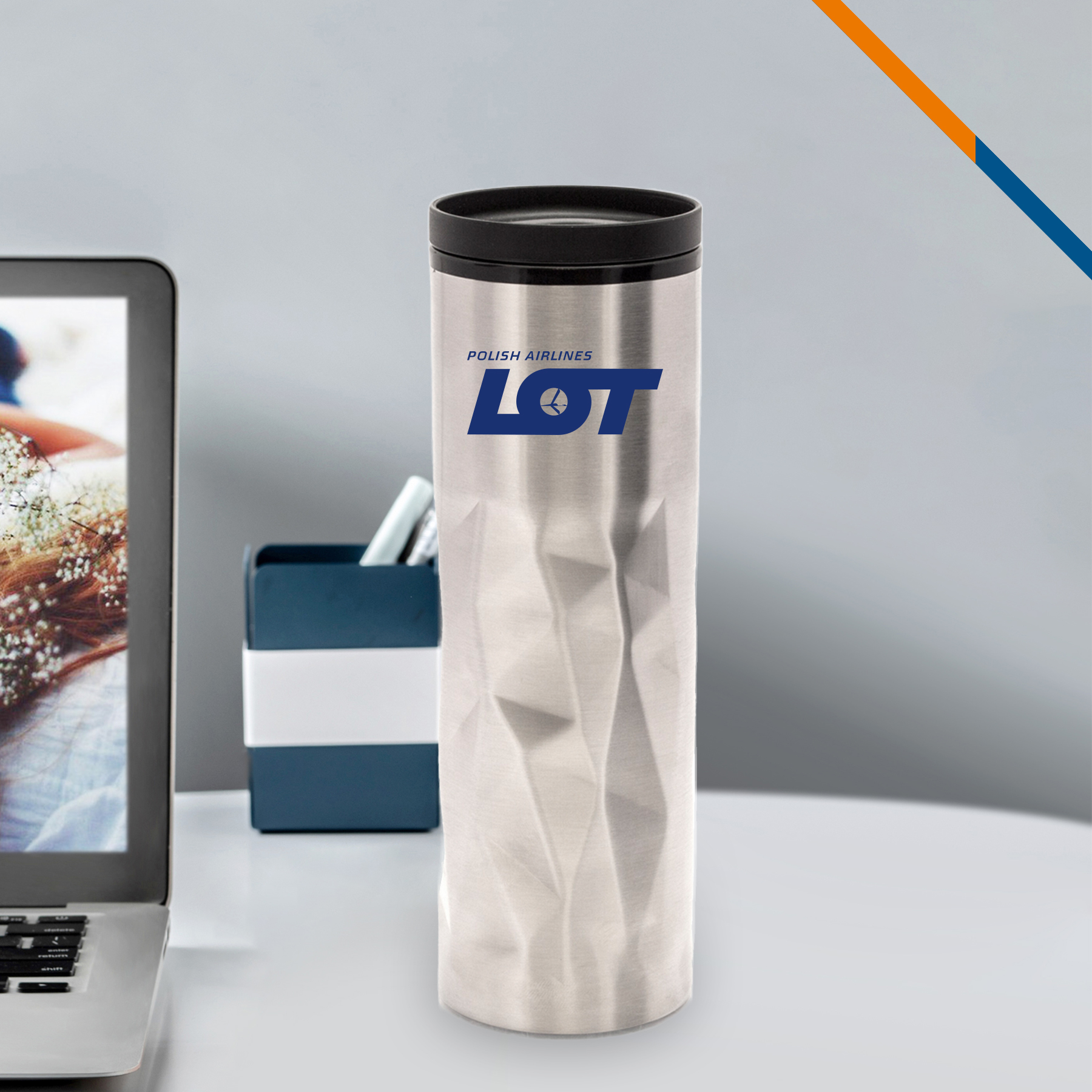 Sylia Stainless Steel Travel Mug - 16 OZ. 4