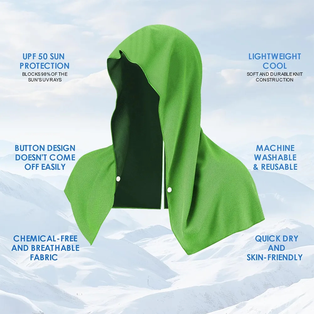 Cooling Hoodie Towel UPF 50 Sun Protection 14