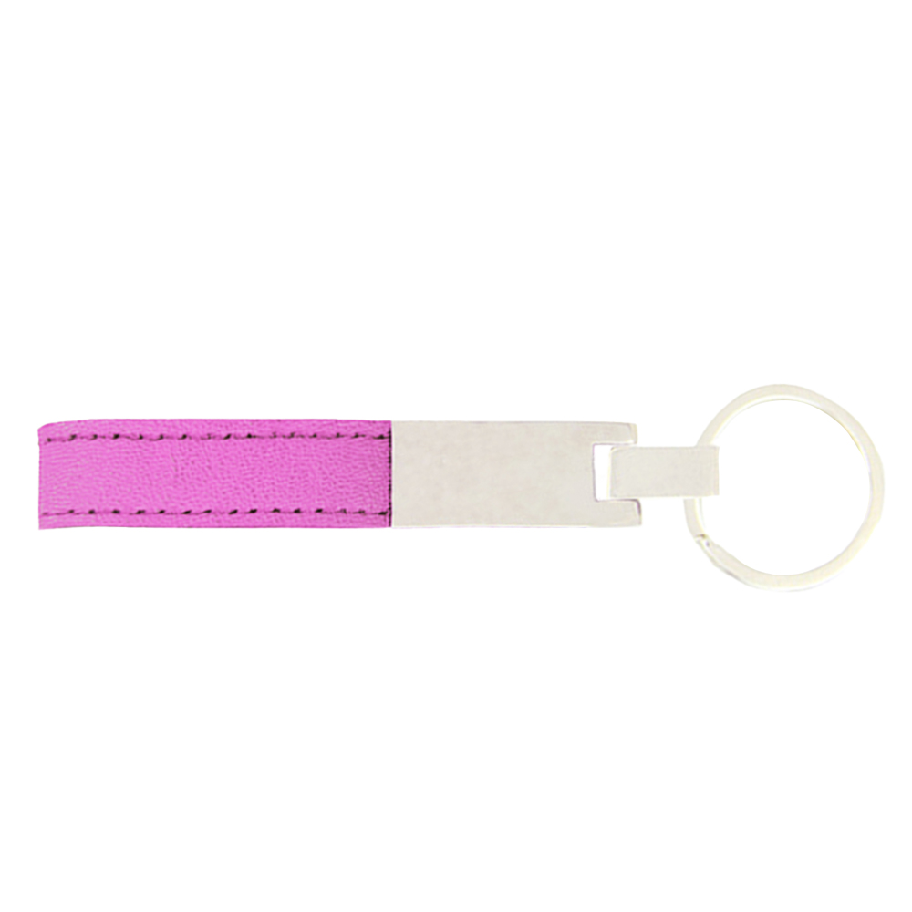 Staple Leather Strap Chrome Keychain 11