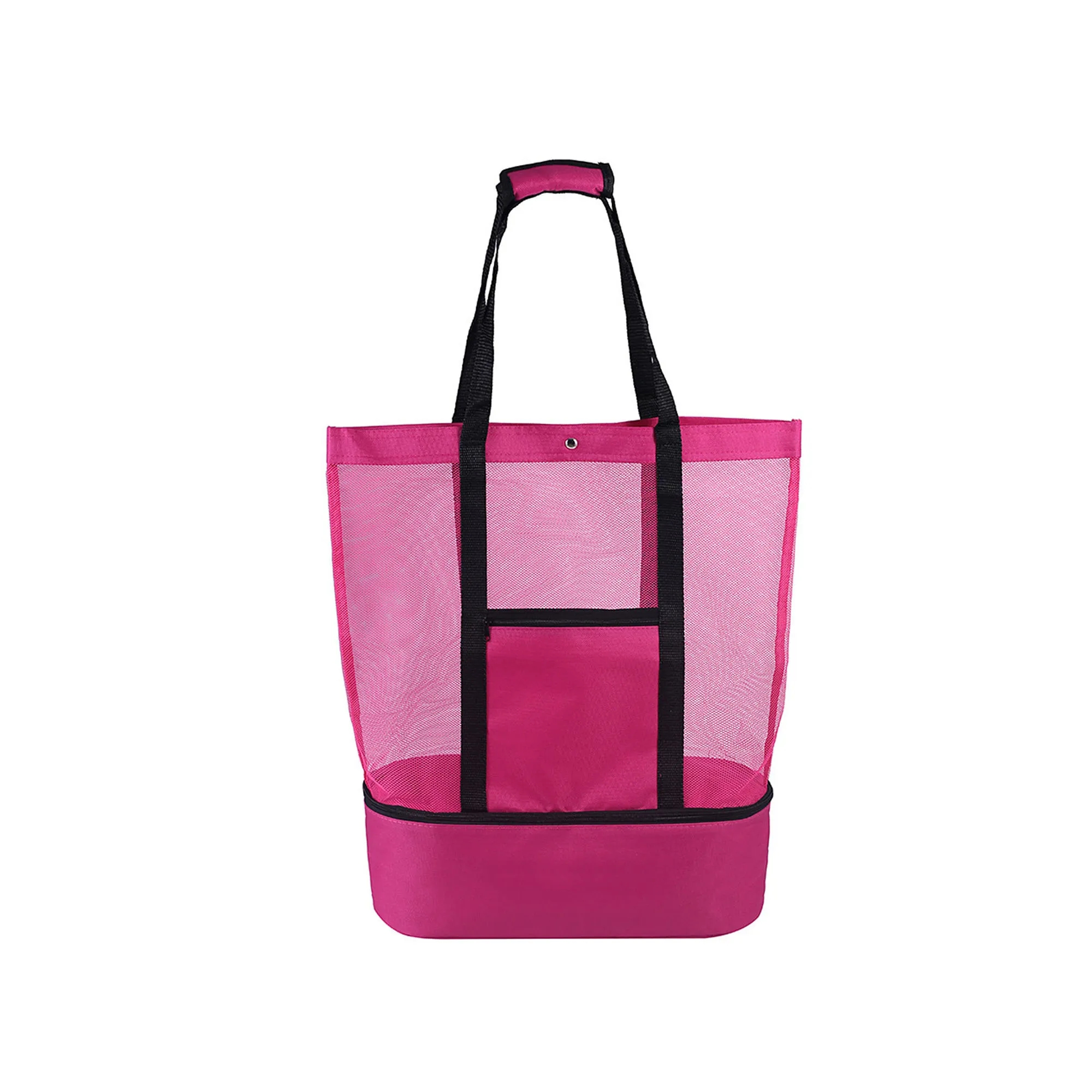 MOQ 100 PCS Multifunctional Mesh Beach Tote Bag With Cool 5