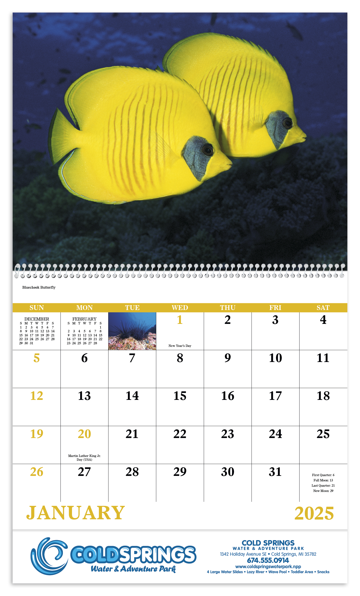 Good Value™ Ocean Glory - Spiral Calendar 50