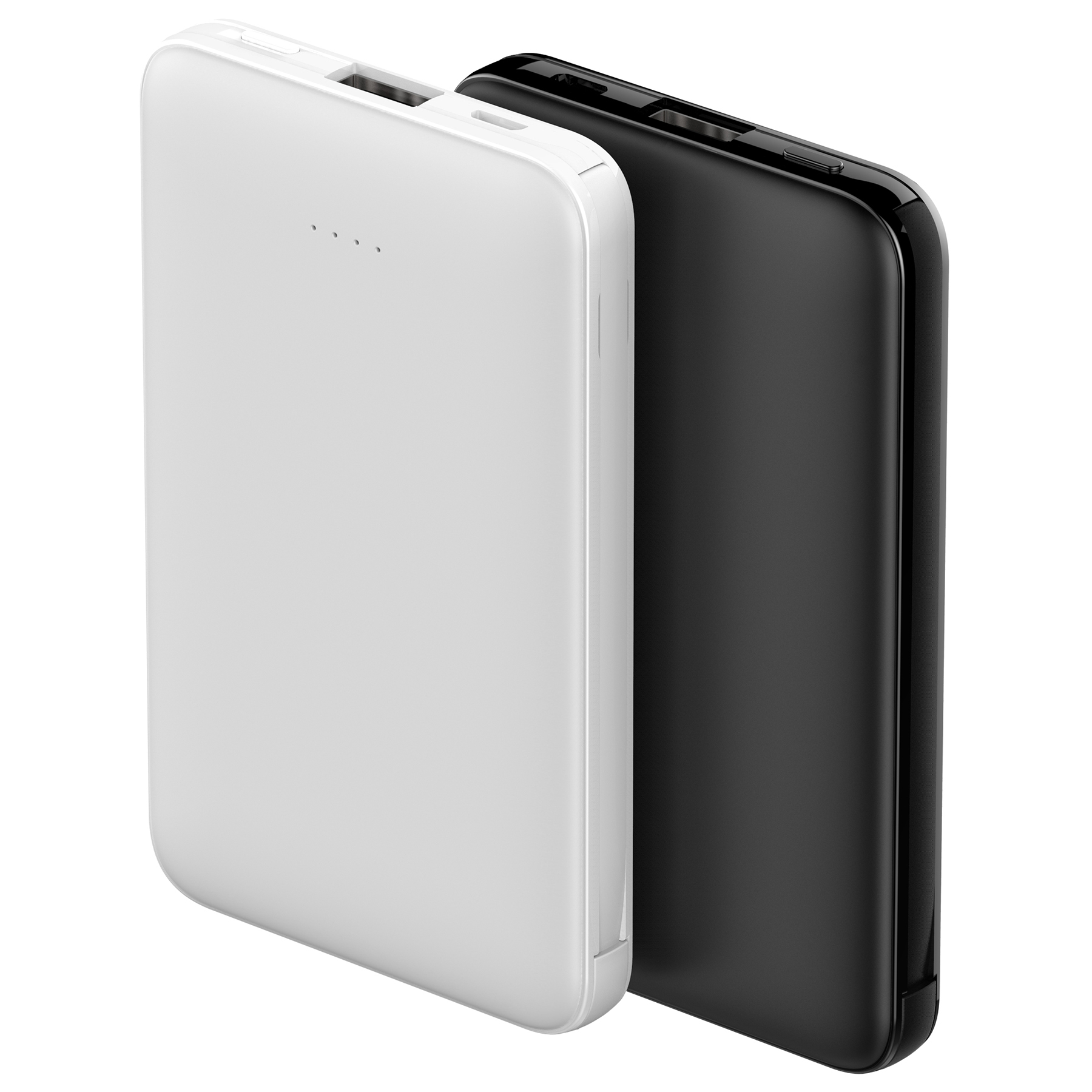 Slim 2.1A Output Power Bank With Attached Charging Cords 3