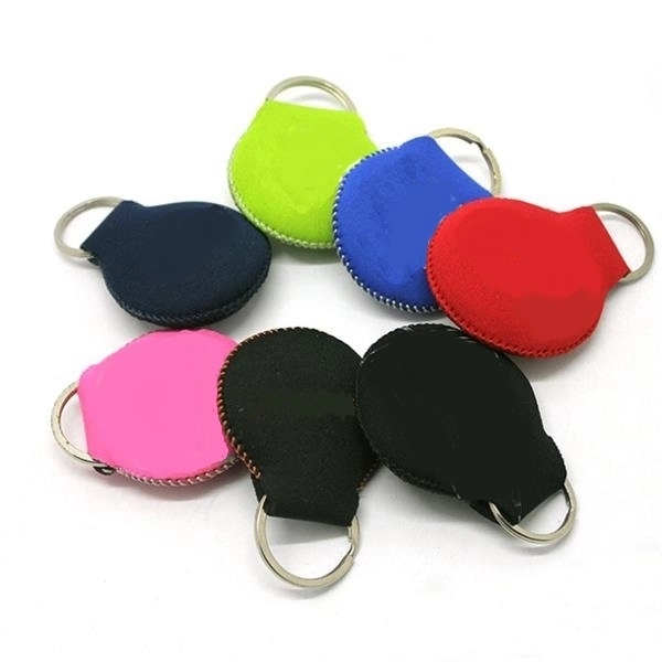 Round Neoprene Floating Key Tag 1