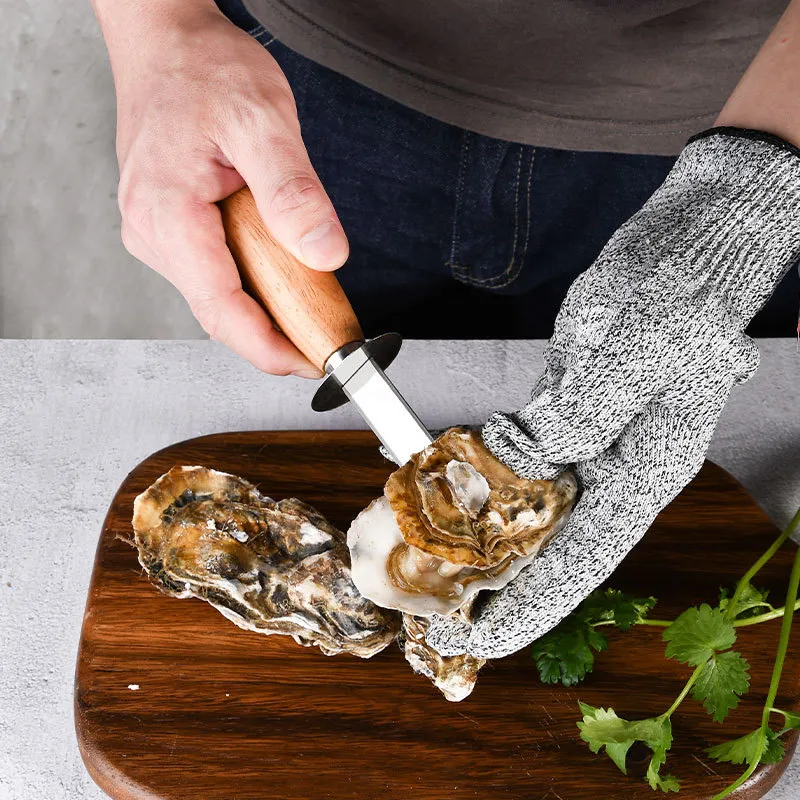 Wooden Handle Oyster Shucking Knife 5