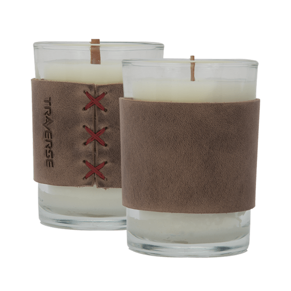 Harper 8 oz. Leather Wrapped Candle 33