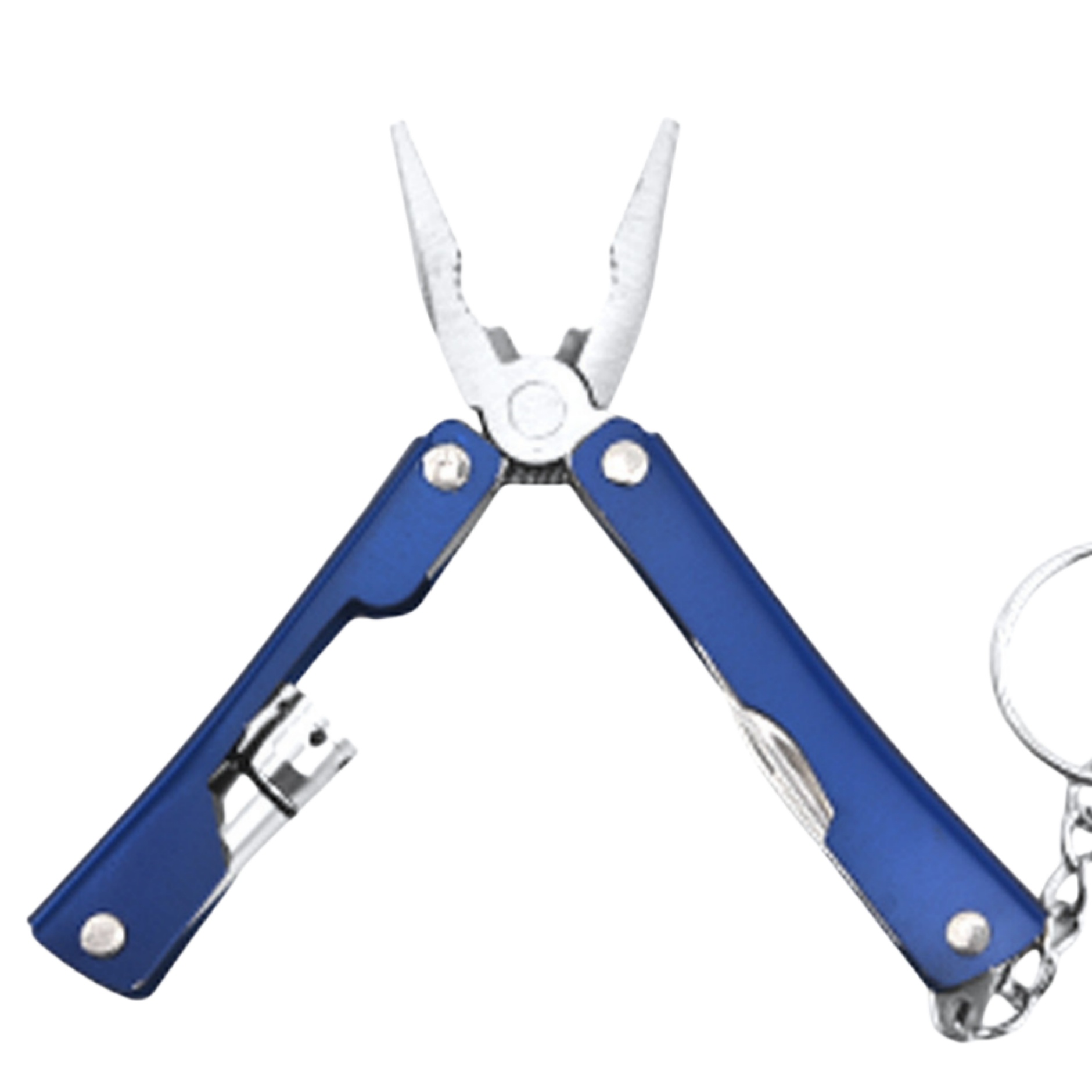 Stainless Steel Multi-Tool Folding Pliers with Mini Flashlight 2