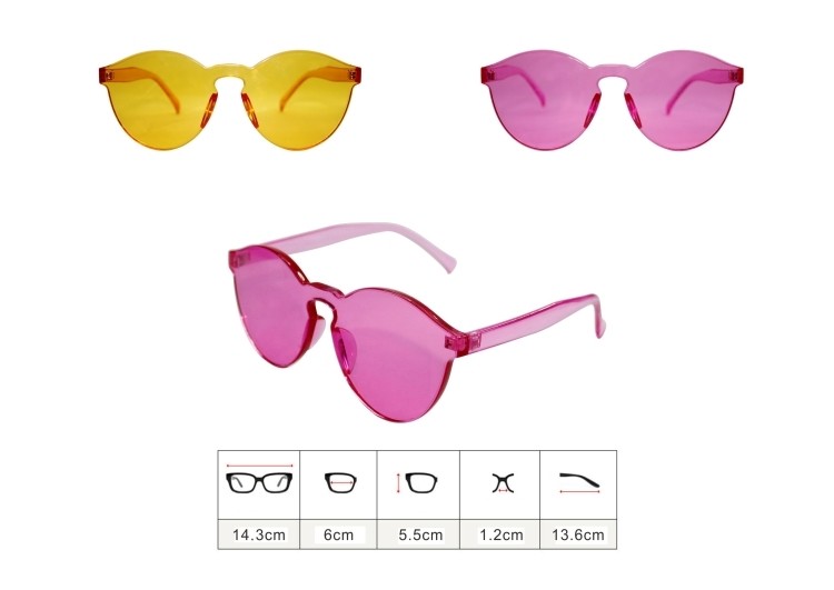 PC Frameless Women's Fashion Summer Sunglass 1
