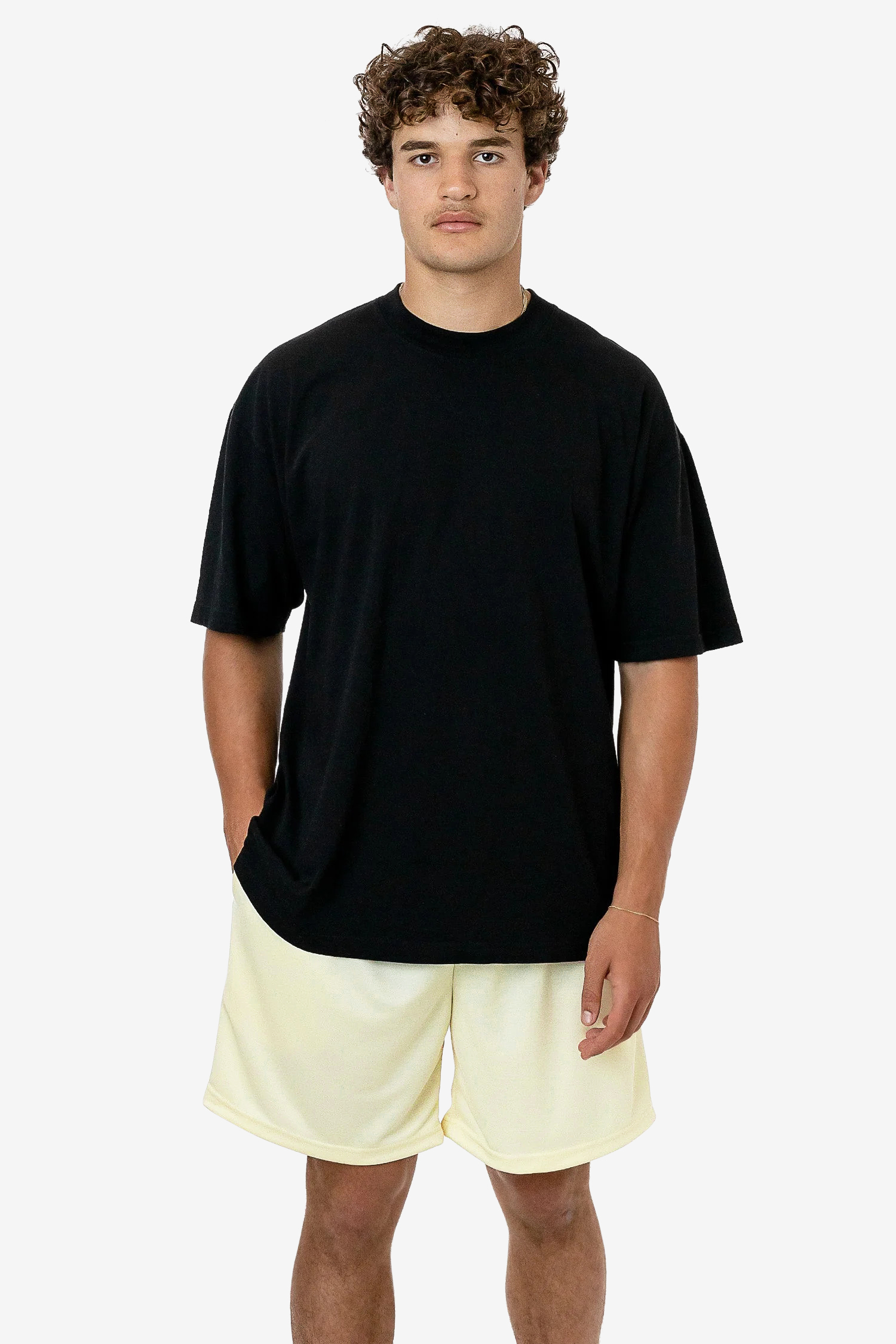 POLY PIQUE MESH MID-LENGTH SHORTS 3