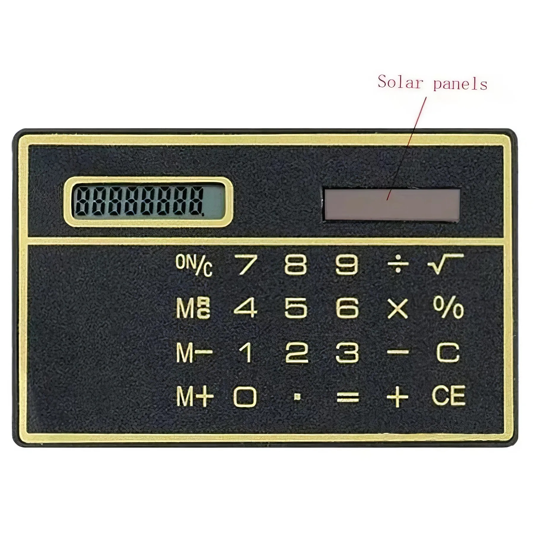 Custom 8 Digit Ultra Thin Solar Power Calculator 3